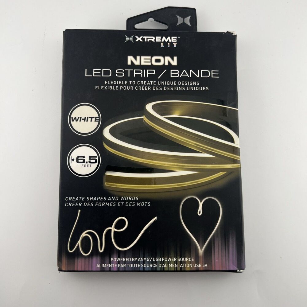 XTREME Flexible White Neon LED Light Strip 6.5 Feet